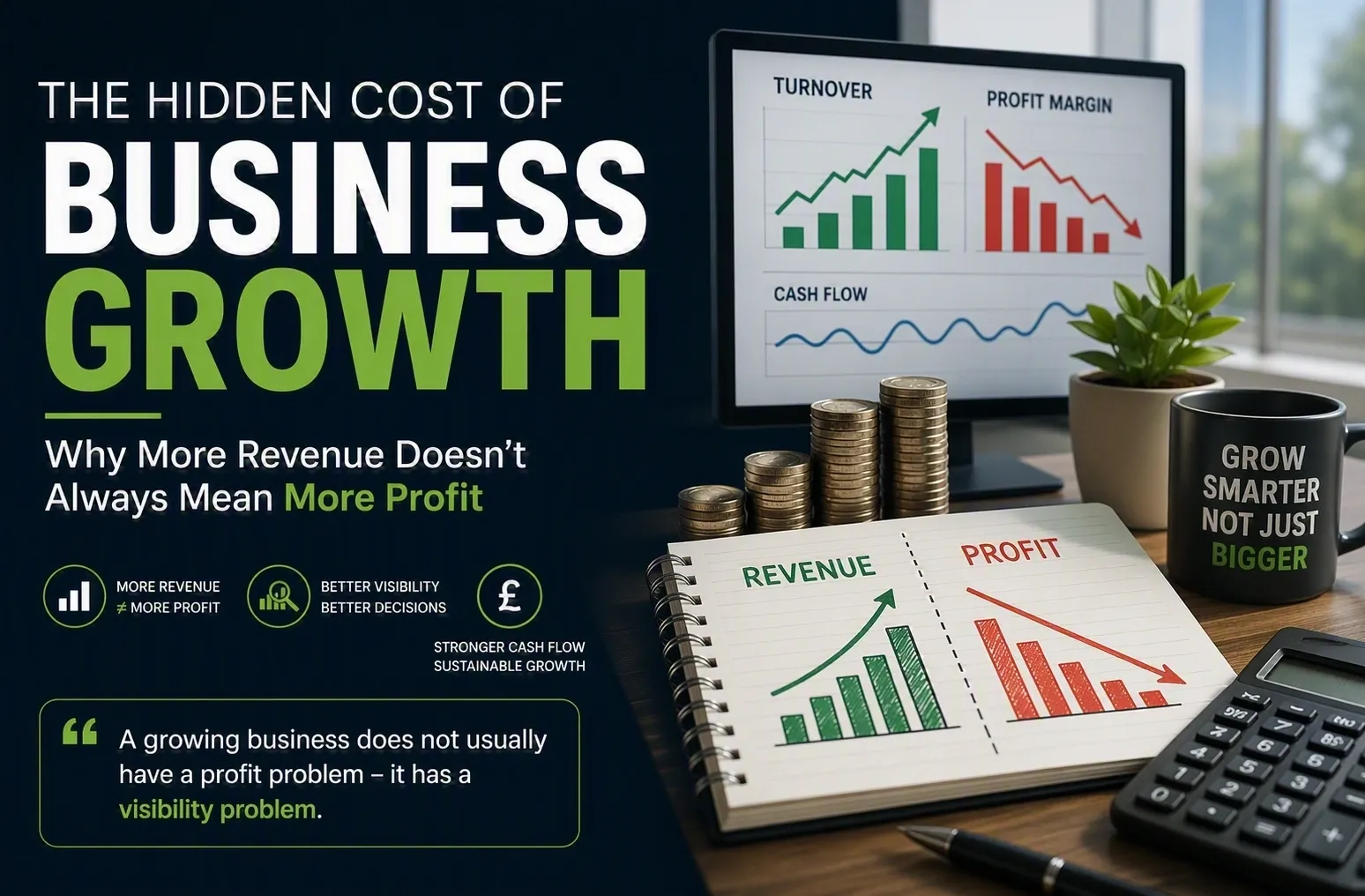 The hidden cost of business growth - why revenue doesn't always mean profit - ATS Accountants