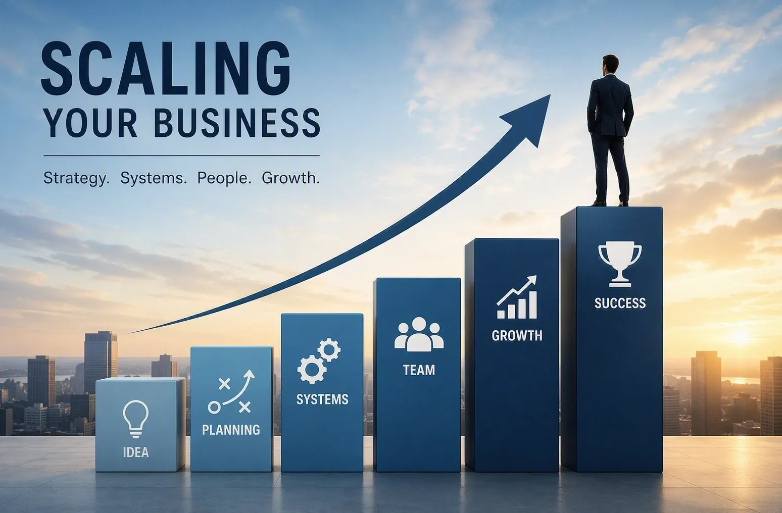 Scaling your business using strategy, systems and people.